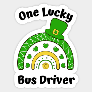 One Lucky Bus Driver Sticker